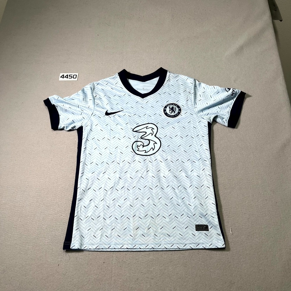 Nike Chelsea FC Stadium Away Jersey 20/21‎ Mens Small Blue Black Chevron Print